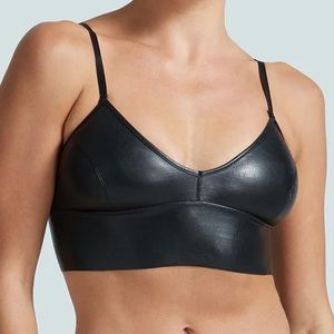Commando - Faux Leather Longline Bralette